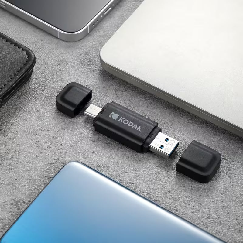 KODAK K143D Series 128GB Dual Flash Drive USB 3.2 Gen1 / Type-C