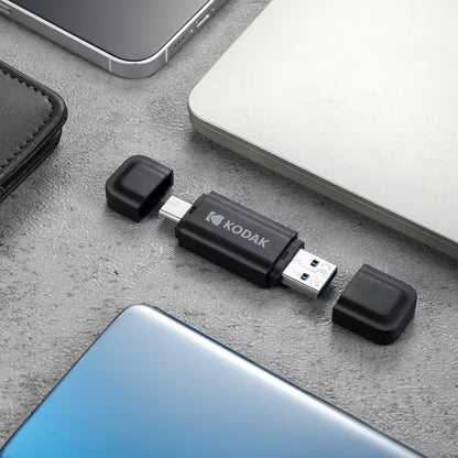 KODAK K143D Series 128GB Dual Flash Drive USB 3.2 Gen1 / Type-C