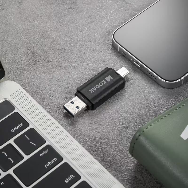 KODAK K143D Series 128GB Dual Flash Drive USB 3.2 Gen1 / Type-C