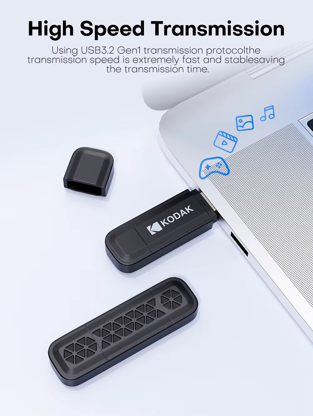 KODAK K143D Series 128GB Dual Flash Drive USB 3.2 Gen1 / Type-C
