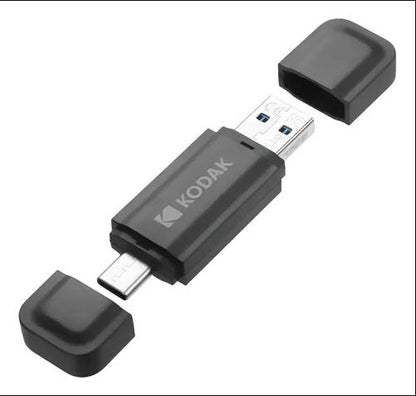 KODAK K143D Series 128GB Dual Flash Drive USB 3.2 Gen1 / Type-C