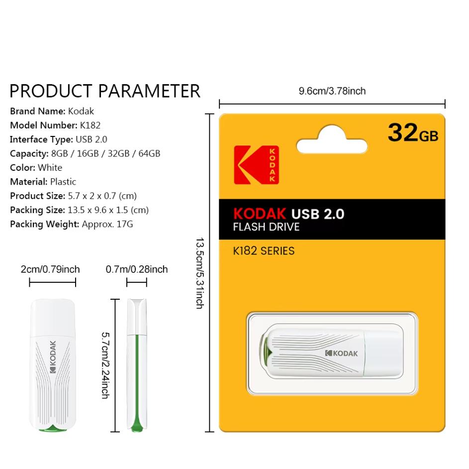 KODAK USB Flash Drive 2.0 K182 Series 64GB