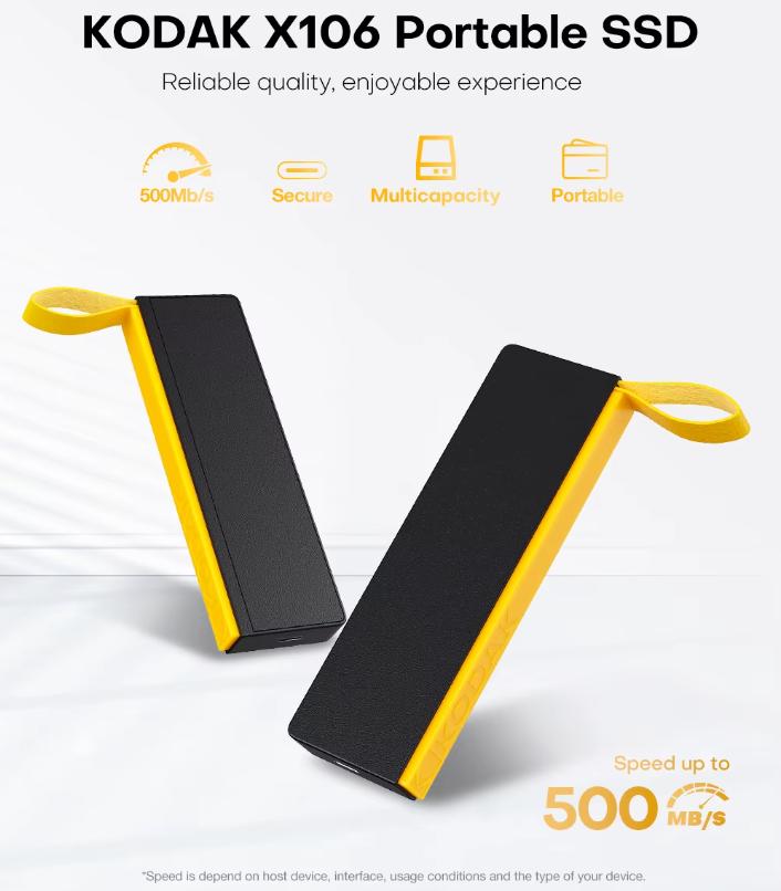 KODAK Portable SSD X106 512GB